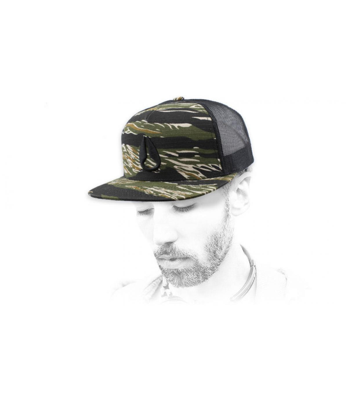 Trucker camo Nixon Deep Down tiger camo